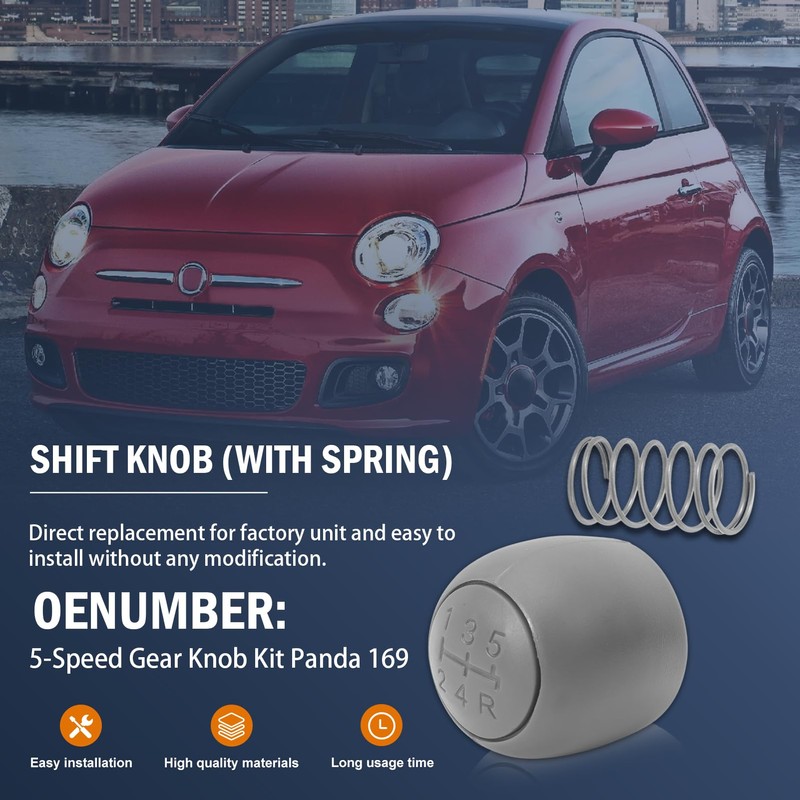 MangWany 5-speed gear knob kit suitable for Fiat Panda 169