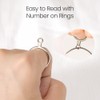 Meowoo Metal Ring Sizer Measuring Tool with Magnifier, Metal Ring