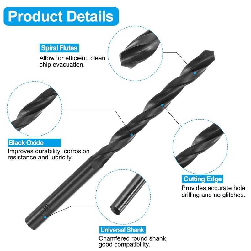 sourcing map Tap and Drill Bit Set, 1pcs 5/16-24 UNF