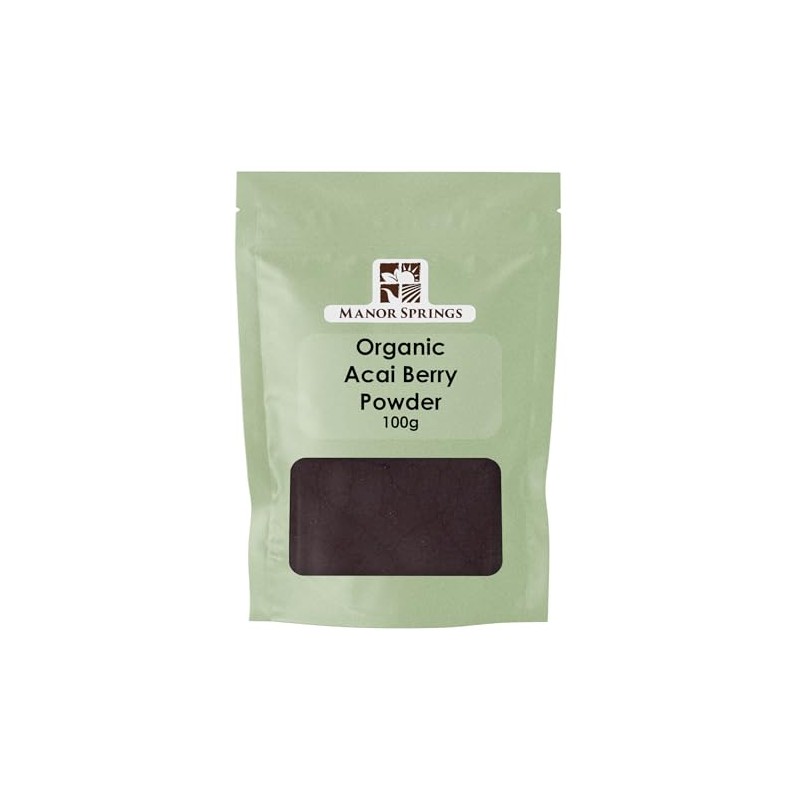 Organic Acai Berry Powder 100g by Manor Springs Organic