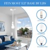 WORUIB Pendant Light Fitting, E27 Ceiling Rose Light Fitting, 90