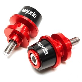 ZYAKOMO CNC Motorcycle Swingarm Spool Sliders Stand Screws Compatible with 2025 RS660 2024 Tuono 660 2023 Tuono 457 Tuareg 660 RS457 RSV4 RSV 1000 R Dorsoduro 1200 (Red)