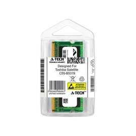 A-Tech 8GB Module for Toshiba Satellite C55-B5319 Laptop & Notebook Compatible DDR3/DDR3L PC3-12800 1600Mhz Memory Ram (ATMS331495B12351X1)