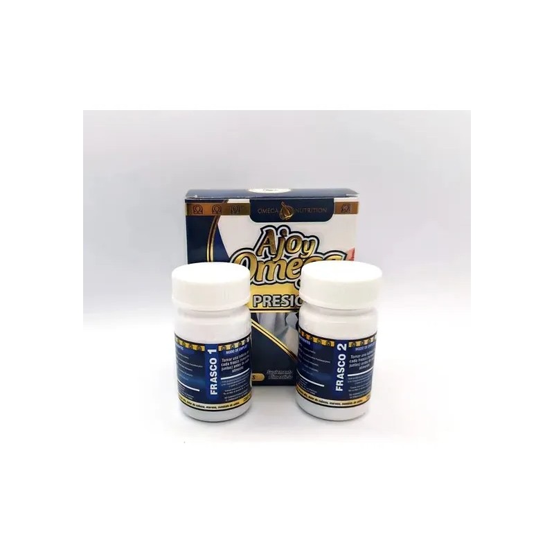 Ajo Omega Presion Tabletas Suplemento Naturista Sabor