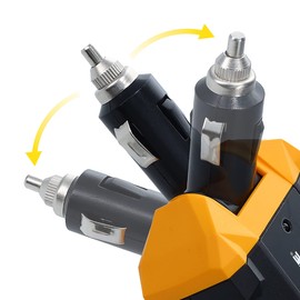 PowerDrive PWD100D 100 Watt Inverter 12v DC to 110v AC Converter Car Plug Adapter with 2 Ports