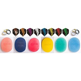 THOR-DARTS 30 x 150 Micron Ultra Strong Darts Flights HD-280 F2 Black/Red Extra Long Lasting (Extra Strong Red 150 Micron, Comparable to Rhino+ or Pentathlon HD150) (30), Standard B