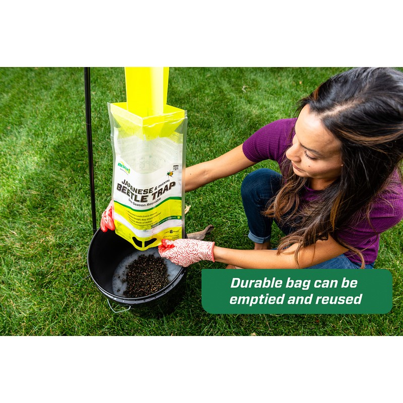 RESCUE! Japanese Beetle Trap – Reusable Bag - 2 Traps