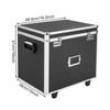 Portable Rolling File Box with Telescopic Handle, Locking Mobile Business