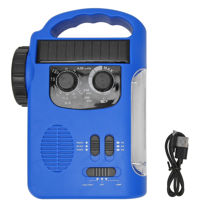 Hand Crank Solar Radio AM FM SW Emergency Radio with
