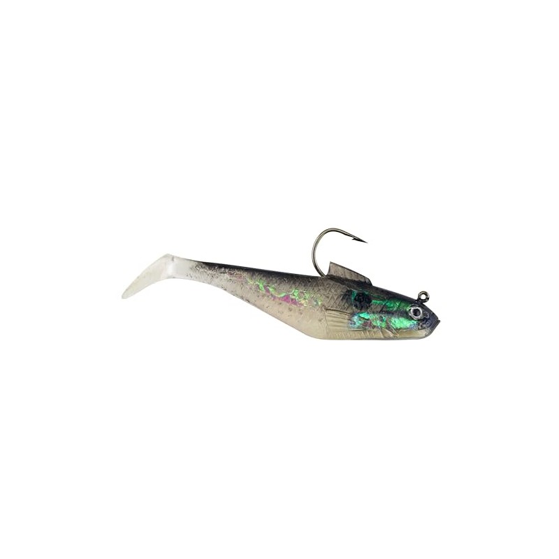 Berkley PowerBait Pre-Rigged Swim Shad Fishing Bait, Silver Shad, 3in