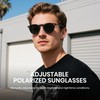 Cyxus Adjustable Tint Sunglasses 1-17 Gears Rounded Polarized Glasses Lenses