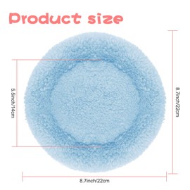 BWOGUE Hamster Bed,Round Velvet Warm Sleep Mat Pad for Hamster/Hedgehog/Squirrel/Guinea Pig/Rats and Other Small Animals