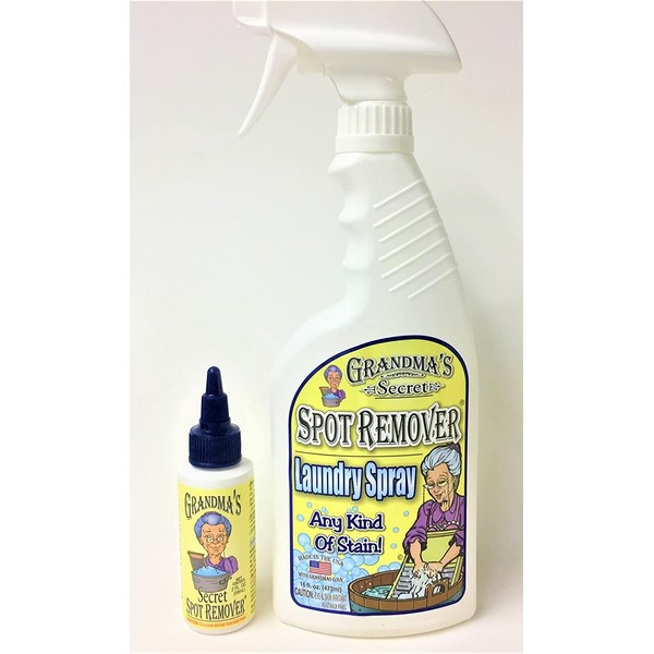 CESDes Grandma's Secret Spot Remover and Laundry Spray Bundle for Those Tough Spots