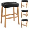 PU Leather Bar Stool Covers Rectangular, 100% Waterproof Stool Covers