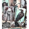 Skeletons card toppers set of 15 junk journal cards gothic