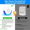 JLLOM 6 Pack Electronic Pest Repeller Indoor Ultrasonic Mouse Rat