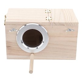 Levemolo Caja para Cría de Periquitos Australianos de Madera, Fácil de Limpiar con Uniones Reforzadas para Aves Silvestres y Canoras