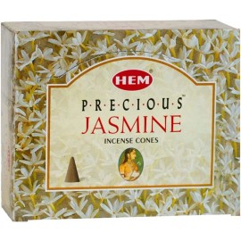 HEM -Precious Jasmine Incense Cones - Pack of 12