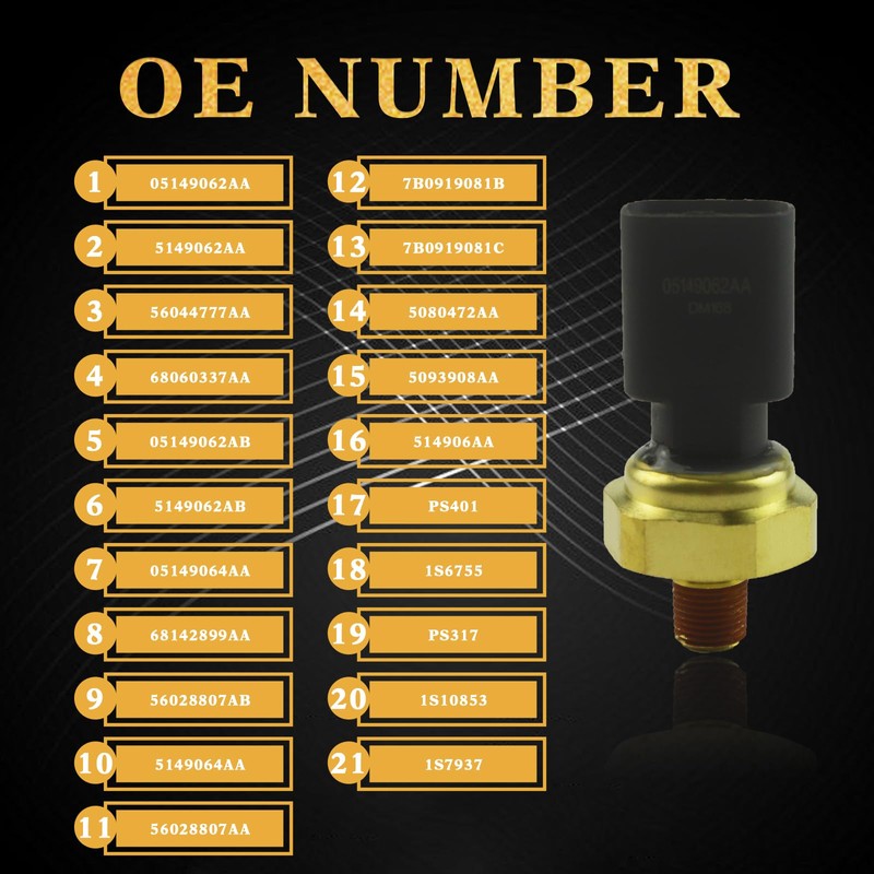 MCMMLDM 5149062AA 5149064AA Engine Oil Pressure Sensor Switch Fits for