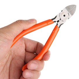 Mini Wire Cutter Industrial Chrome Vanadium Steel Electronic Cable Side Cutters Cutting Tool Pliers (5 Inches)