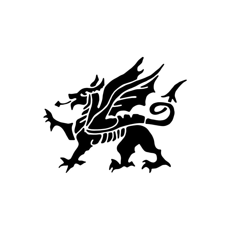 A4 'Welsh Dragon' Wall Stencil/Template (WS00012907)