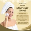 Disposable Face Towels 50 sheets, 10.5 x 11.5 Inch, Biodegradable,