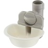 (Richell) Plato de Agua para Gatos, Color Blanco