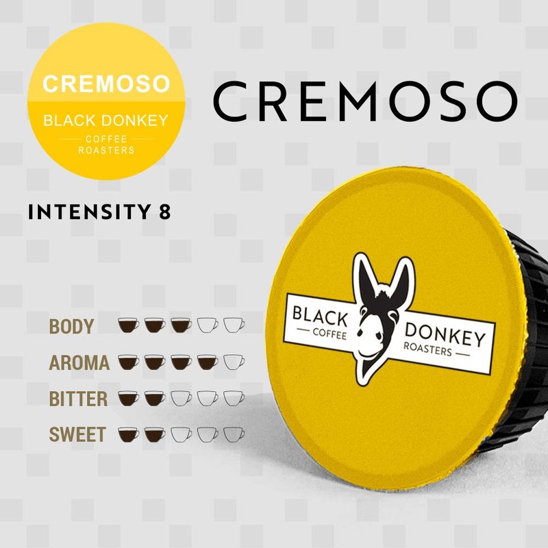 Black Donkey Coffee Roasters - 60 Pods Compatible with Dolce