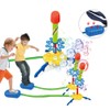 2 in 1 Jump Launchers for Kids Foam Bubble Blower