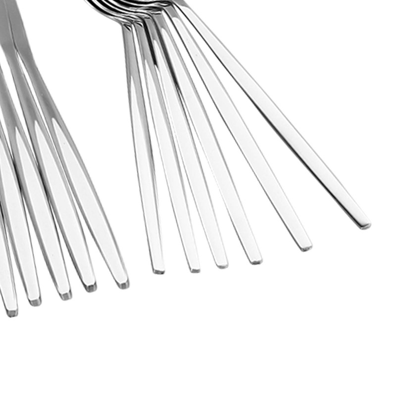 Cutlery Set Stainless Steel with 6 Dessert Spoon 6 Spoon