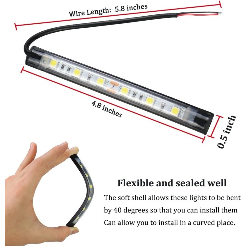 EVOTECH 10 Pack Green 6 LED Deck Marine Boat Lighting