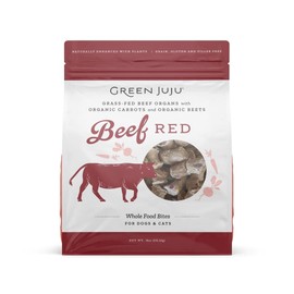 Green Juju, Beef Red Freeze-Dried Whole Food Bites for Dogs and Cats, 18 Ounce