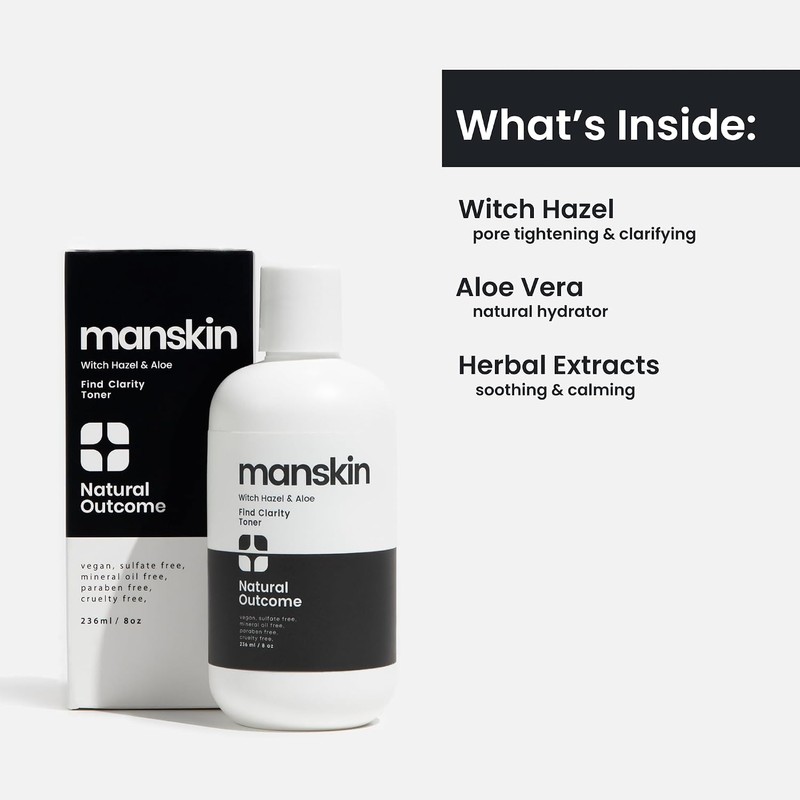 Natural Outcome Manskin Find Clarity Toner - 235 ml