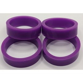 PerfectPlay 1 1/2 inch Standard Size Silicone Pinball Flipper Rubber, Set of 4 - Purple