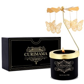Gifts for Women Birthday Unique,Butterfly Gift for Mom,Rotating Candles Gifts Ideas for Best Friend, Thank You Gifts for Women,Lavender Candle Gifts for Sister,Mothers Day Gifts from Daughter