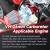 FVRITO VM22 26mm Carburetor Throttle Assembly Main Jets Kit for