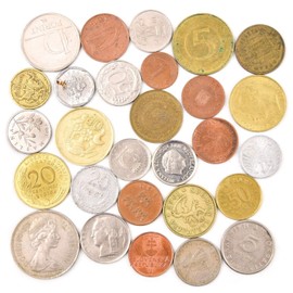 Lot of 28 Different Coins from Each European Union Country (Pre-Euro Collection). Collectible Coins, Old Coins for Your Coin Album, Coin Bank or Coin Holders