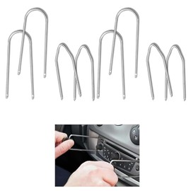 Yeesabella 8PCS Car Radio Removal Tool Kit,Universal U & V Shape Audio Release Keys, Professional Auto Stereo Removal Set,Easy Access & Repair