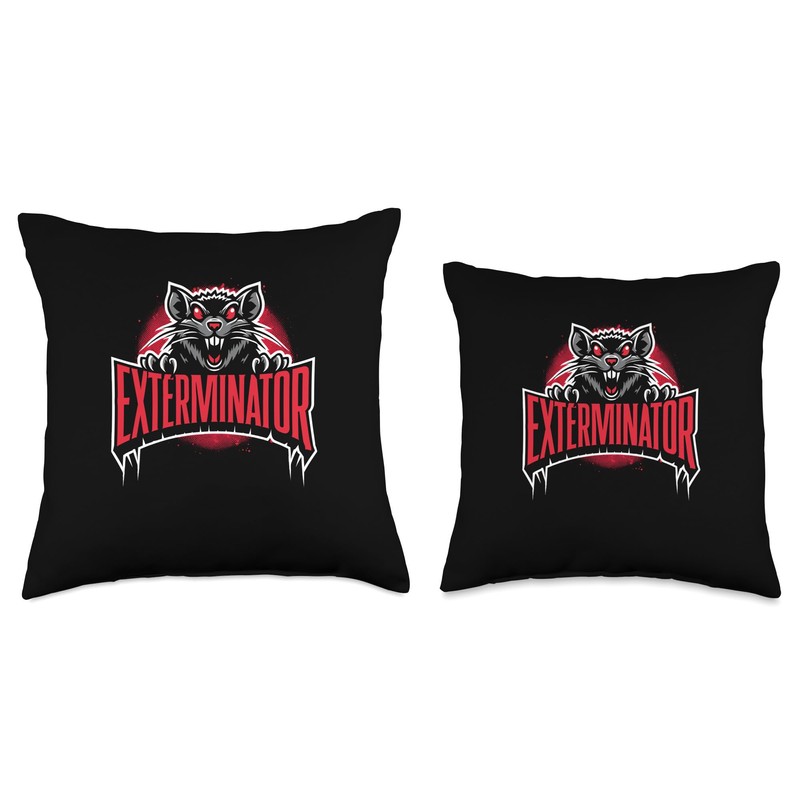 Exterminator Pest Control Bed Bug Killer Pest Exterminator Throw Pillow