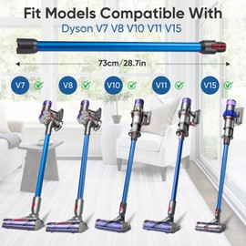 LBLVBNEWD Replacement Wand Quick Release Wand Compatible with Dyson V7 V8 V10 V11 V15 Stick Vacuum Cleaners, Extension Vacuum Replacement Tube, Blue