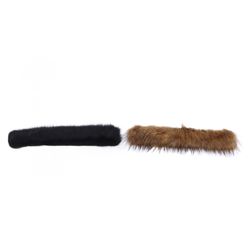 2Pcs Faux Fur Strips Thick Fluffy Soft Artificial Fur Strips
