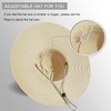 Lanzom Womens Wide Brim Straw Hat Floppy Foldable Roll up