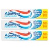 3x Aquafresh FRESH & MINTY Triple Protection Toothpaste 75ml
