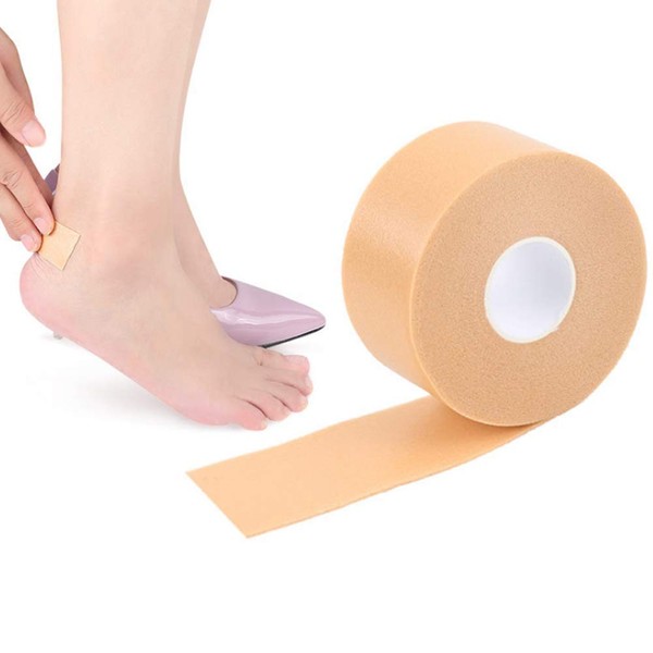 2 Rolls Foot Care Sticker Waterproof Adhesive Foam Foot Protector Tape Bandages Anti-Slip High Heeled Heel Stickers Multi-Purpose Hand Foot Wrap Protector Tape