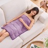 Purple Weighted Lap Blanket for Adults 5lbs, 29"x33" Cooling Heavy