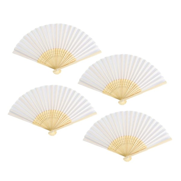 Thy Collectibles Pack of 4 Handheld Paper and Bamboo Folding