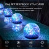 Garden Solar Lights Cracked Glass Ball Decorative Solar Globe Lights