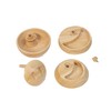 Tappas All-Natural Serving Container, Tiered Tray, Charcuterie, Sphere, Rubberwood