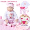 9 PCS Reborn Baby Doll Clothes Set with Pink Bassinet