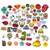 60 PCS Assorted Iron On Patches, Cute Embroidered Patches Bulk
